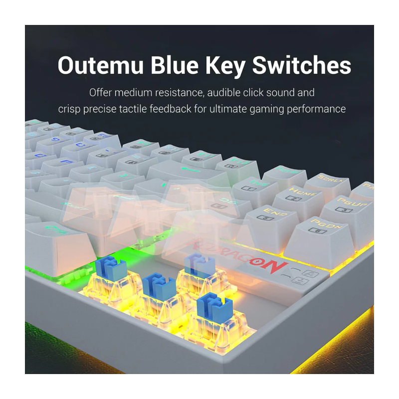 Redragon K552-rgb-2 Wired Tkl 75% Mechanical Gaming Keyboard | Ar