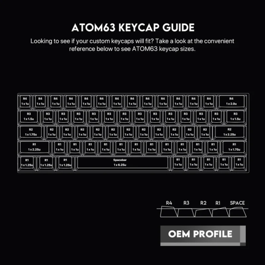 Fantech Atom63 Mk859 Mechanical Gaming Keyboard Arabic/english
