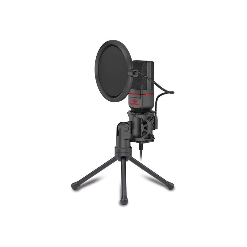 Redragon Seyfert GM100 USB Condenser Microphone with Tripod Stand & Noise Reduction for Streaming, Gaming & Podcasting