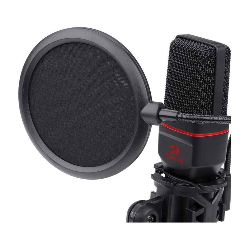Redragon Seyfert GM100 USB Condenser Microphone with Tripod Stand & Noise Reduction for Streaming, Gaming & Podcasting