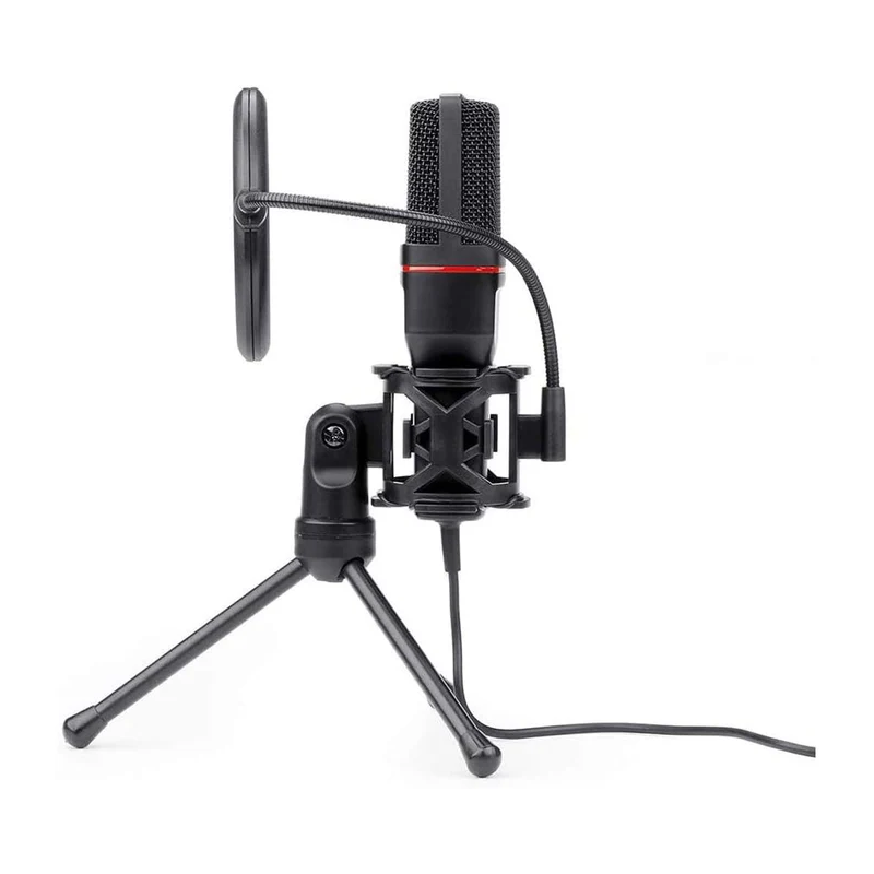 Redragon Seyfert GM100 USB Condenser Microphone with Tripod Stand & Noise Reduction for Streaming, Gaming & Podcasting