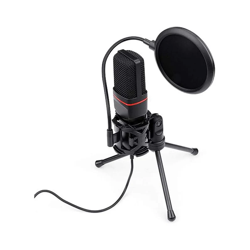 Redragon Seyfert GM100 USB Condenser Microphone with Tripod Stand & Noise Reduction for Streaming, Gaming & Podcasting