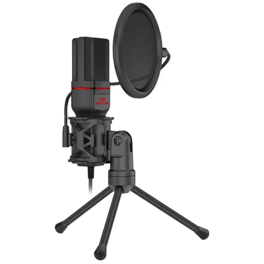 Redragon Seyfert GM100 USB Condenser Microphone with Tripod Stand & Noise Reduction for Streaming, Gaming & Podcasting