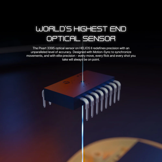 Fantech Helios II XD3 V3 – High-Precision Gaming Mouse, Ergonomic Design, RGB Lighting