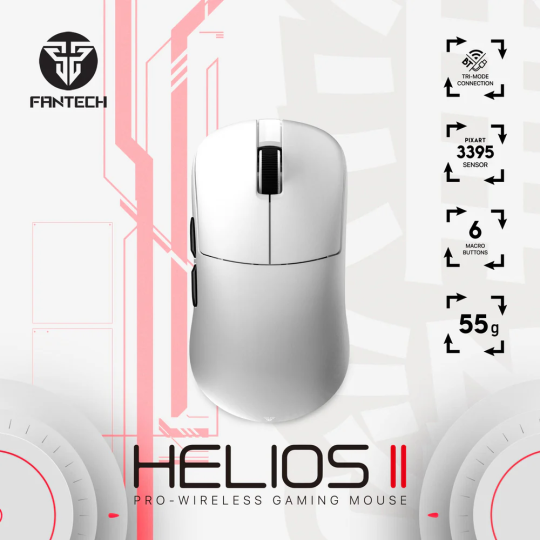 Fantech Helios II XD3 V3 – High-Precision Gaming Mouse, Ergonomic Design, RGB Lighting