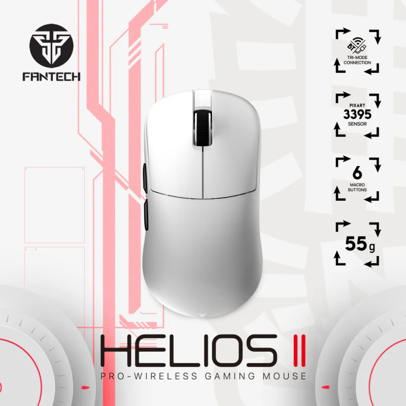 Fantech Helios II XD3 V3 – High-Precision Gaming Mouse, Ergonomic Design, RGB Lighting
