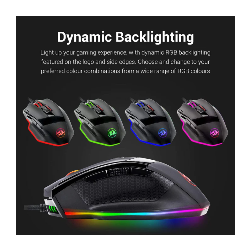 Redragon M801 RGB Wired/Wireless Gaming Mouse – 16,000 DPI Programmable