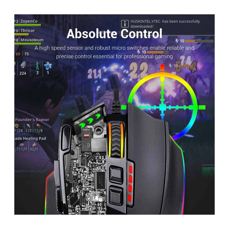 Redragon M801 RGB Wired/Wireless Gaming Mouse – 16,000 DPI Programmable