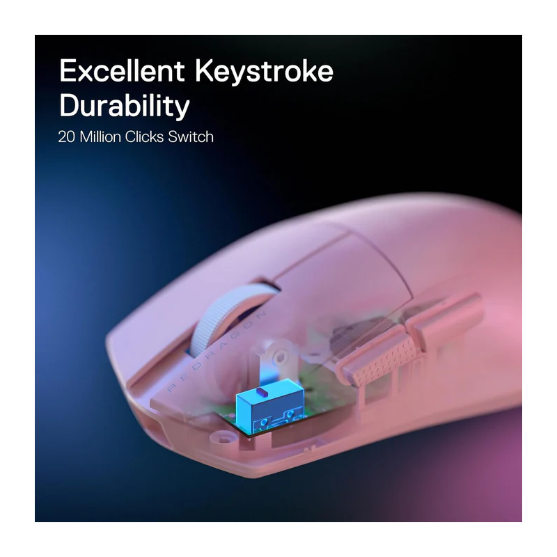 Redragon M724 Wired RGB Gaming Mouse – 7 Programmable Buttons, 7200 DPI