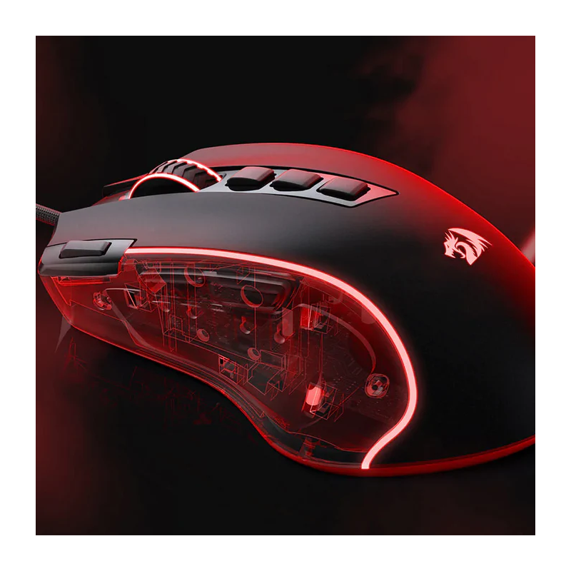 Redragon M612 Predator RGB Optical Gaming Mouse – Wired, Programmable Buttons, Adjustable DPI, Ergonomic Design
