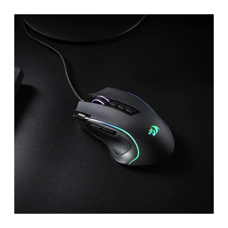 Redragon M612 Predator RGB Optical Gaming Mouse – Wired, Programmable Buttons, Adjustable DPI, Ergonomic Design