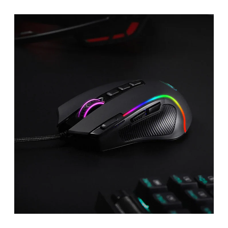Redragon M612 Predator RGB Optical Gaming Mouse – Wired, Programmable Buttons, Adjustable DPI, Ergonomic Design