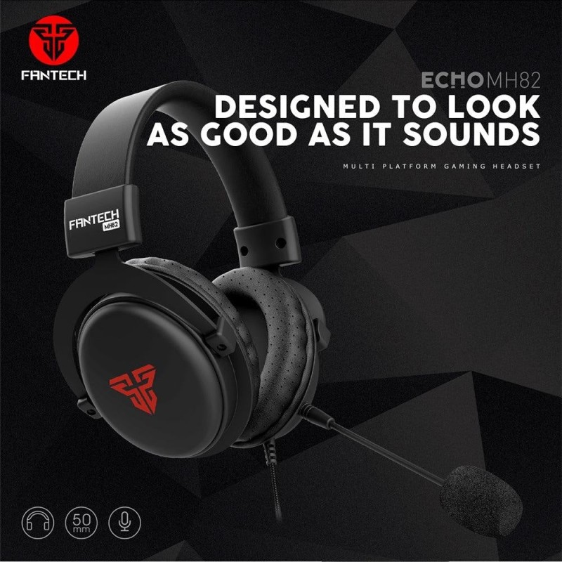 Fantech MH82 Echo Multi-Platform Gaming Headset – High-Quality Sound & Comfort