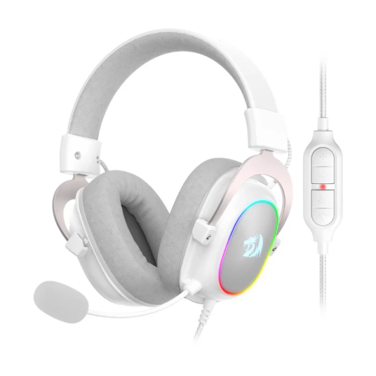 Redragon H510 Zeus-X RGB White Wired Gaming Headset with Mic