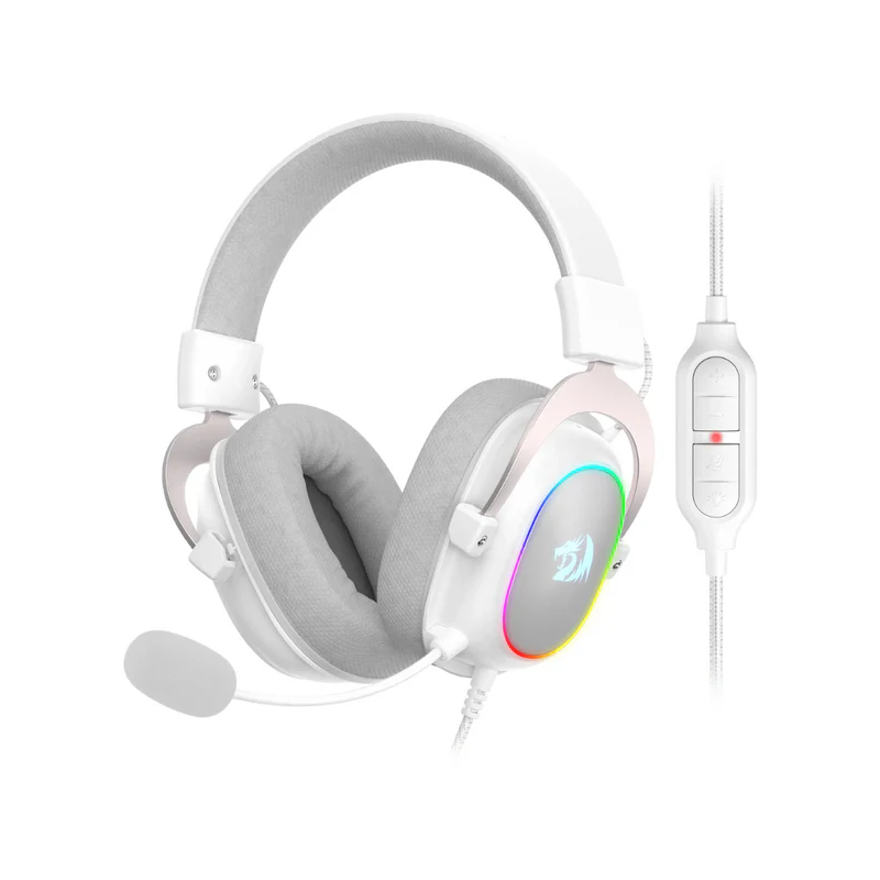 Redragon H510 Zeus-X RGB White Wired Gaming Headset with Mic