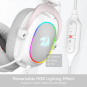 Redragon H510 Zeus-X RGB White Wired Gaming Headset with Mic