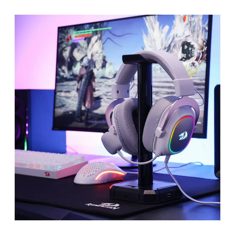 Redragon H510 Zeus-X RGB White Wired Gaming Headset with Mic