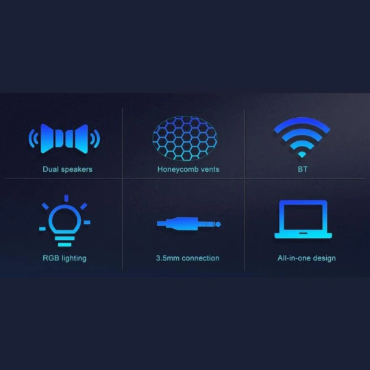 Redragon GS570 Darknets RGB Gaming Speaker – Powerful Bass & Surround Sound