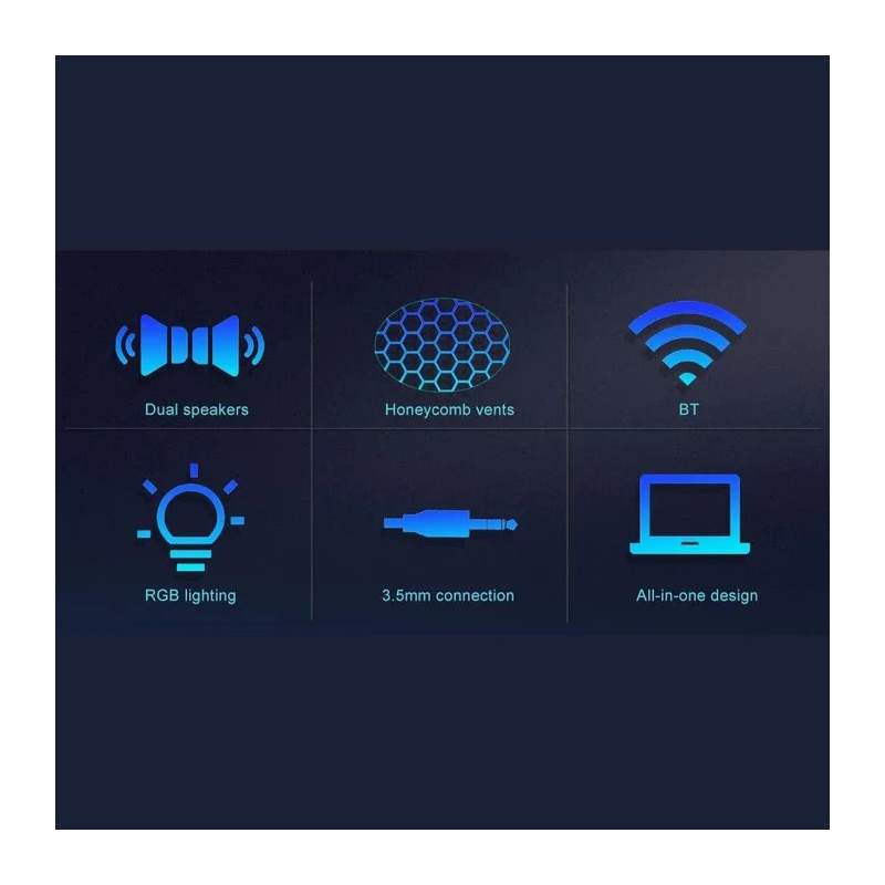 Redragon GS570 Darknets RGB Gaming Speaker – Powerful Bass & Surround Sound