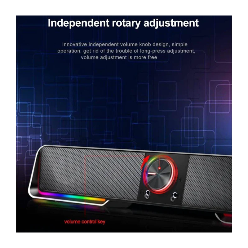 Redragon GS570 Darknets RGB Gaming Speaker – Powerful Bass & Surround Sound