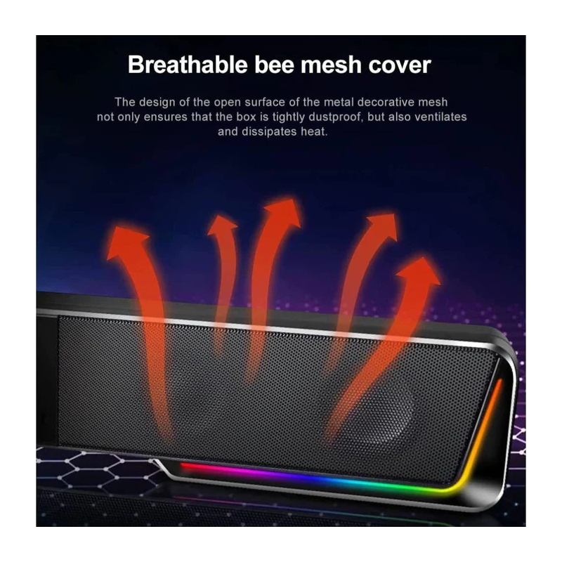 Redragon GS570 Darknets RGB Gaming Speaker – Powerful Bass & Surround Sound