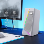 Redragon GS520 RGB White Desktop Gaming Speakers – Crystal Clear Sound with Dynamic Lighting