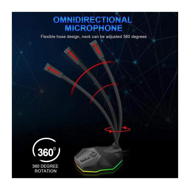 Redragon Gm99 Stix Usb Rgb Microphone