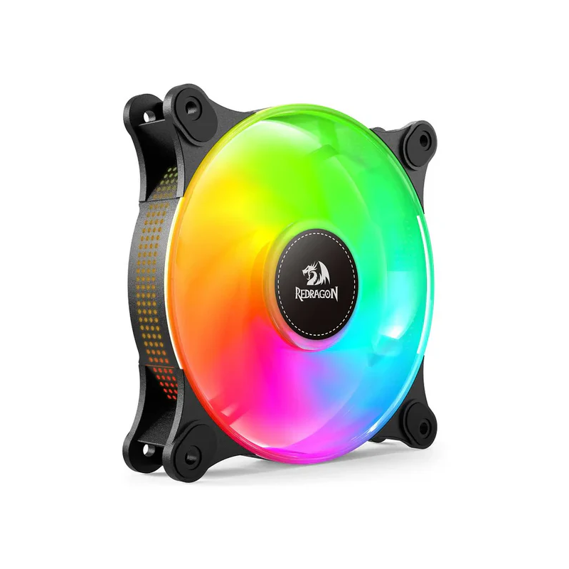 Redragon GC-F013 Triple 120mm ARGB PWM Case Fans – Silent CPU Cooler 4-Pin (3-Pack)
