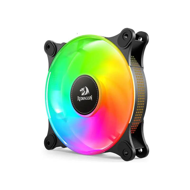Redragon GC-F013 Triple 120mm ARGB PWM Case Fans – Silent CPU Cooler 4-Pin (3-Pack)