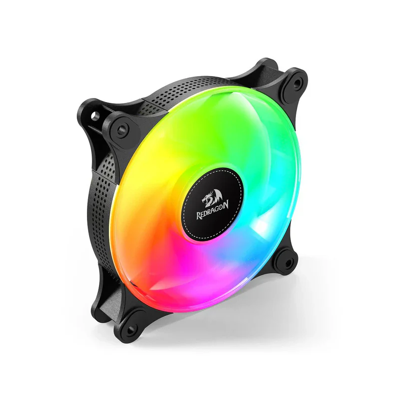 Redragon GC-F013 Triple 120mm ARGB PWM Case Fans – Silent CPU Cooler 4-Pin (3-Pack)