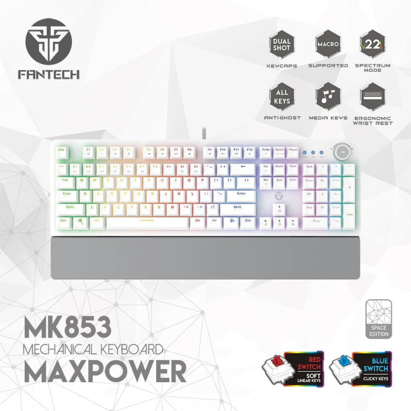 Fantech Maxpower Mk853 Mechanical Keyboard Space