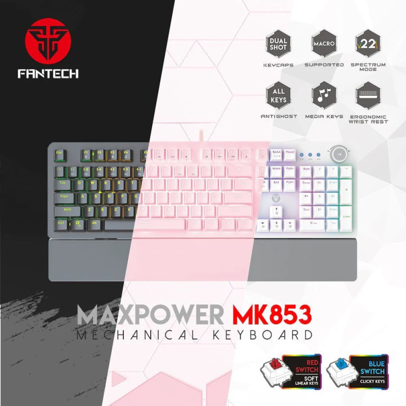 Fantech Maxpower Mk853 Mechanical Keyboard Space