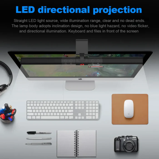 Redragon Beryl GML-113 Monitor Light Bar – Eye-Care LED Screen Lamp for Desktop & Laptop