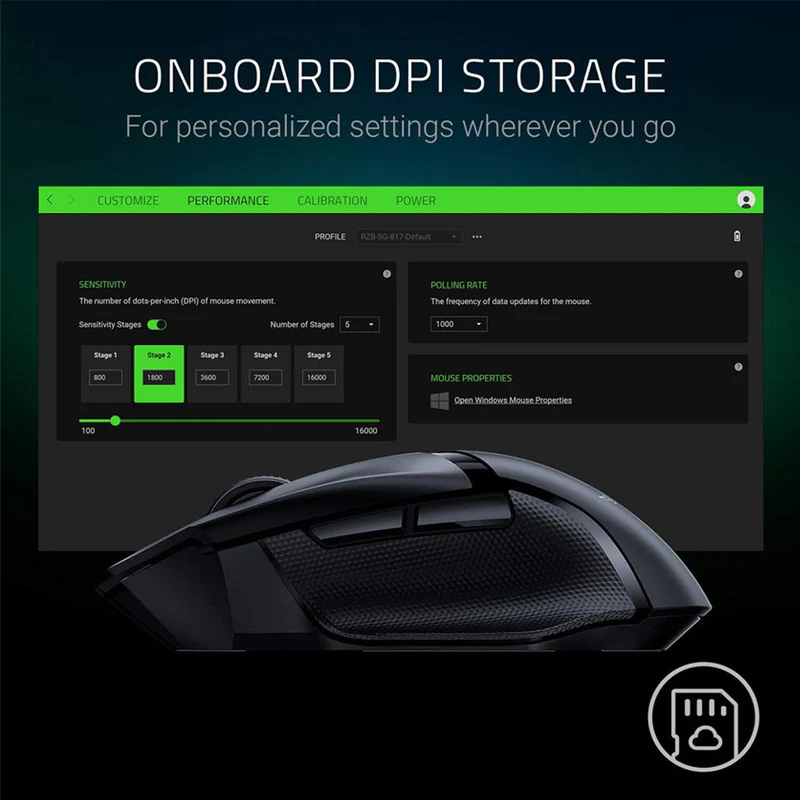 Razer Basilisk X Hyperspeed Wireless Gaming Mouse – Dual Mode Bluetooth & 16K DPI Optical Sensor