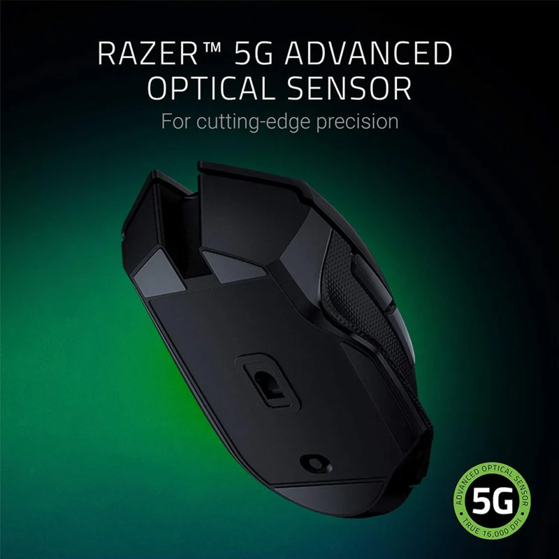 Razer Basilisk X Hyperspeed Wireless Gaming Mouse – Dual Mode Bluetooth & 16K DPI Optical Sensor