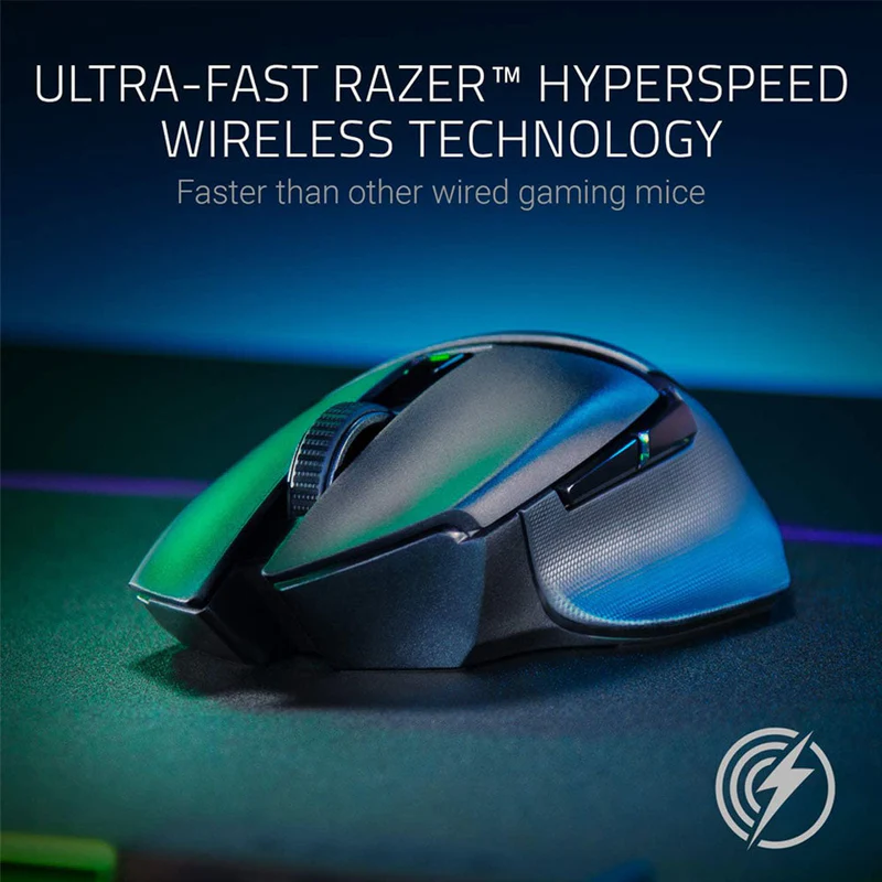 Razer Basilisk X Hyperspeed Wireless Gaming Mouse – Dual Mode Bluetooth & 16K DPI Optical Sensor