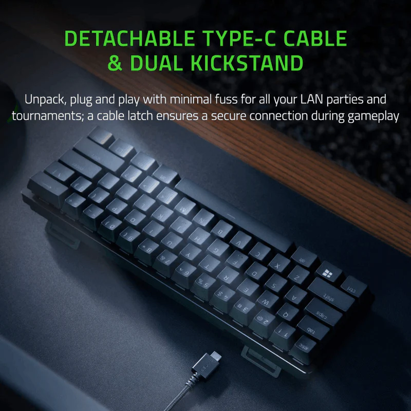 Razer Huntsman Mini 60% Gaming Keyboard – Compact RGB Optical Switch Mechanical Keyboard
