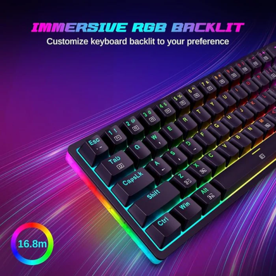 Redragon Akali K642 RGB 60% Mechanical Gaming Keyboard – Hot-Swappable Switches