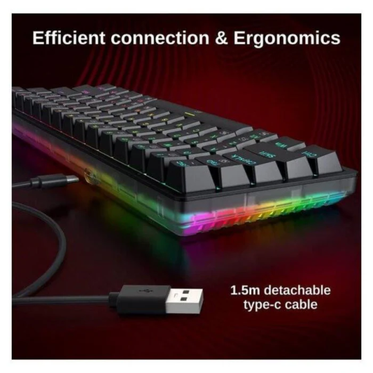 Redragon Akali K642 RGB 60% Mechanical Gaming Keyboard – Hot-Swappable Switches