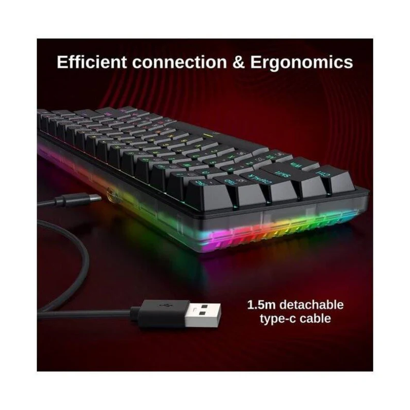 Redragon Akali K642 RGB 60% Mechanical Gaming Keyboard – Hot-Swappable Switches