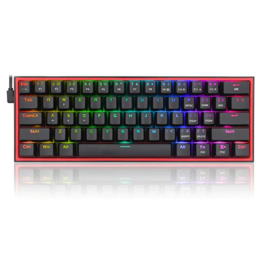 Fizz K617 RGB Mechanical Gaming Keyboard – Black (Hot-Swappable, Compact 60%)