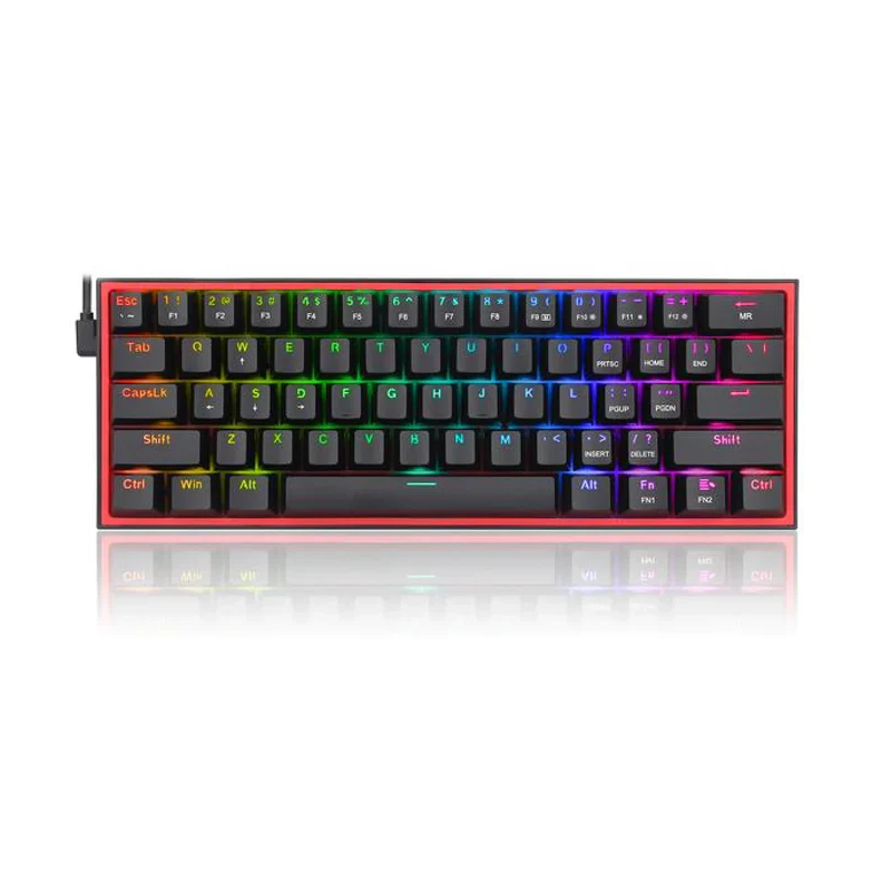 Fizz K617 RGB Mechanical Gaming Keyboard – Black (Hot-Swappable, Compact 60%)
