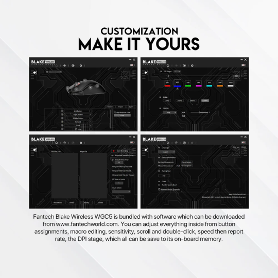 Fantech Blake WGC5 Wireless Gaming Mouse – Fast, Precise & Ergonomic