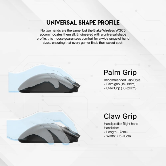 Fantech Blake WGC5 Wireless Gaming Mouse – Fast, Precise & Ergonomic