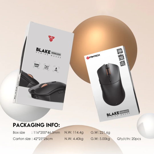 Fantech Blake WGC5 Wireless Gaming Mouse – Fast, Precise & Ergonomic