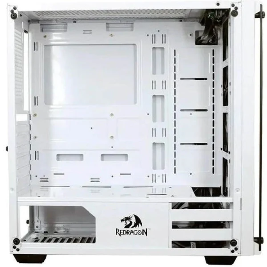 Redragon Wheel Jack GC-606 White Gaming PC Case with 3 RGB Cooling Fans