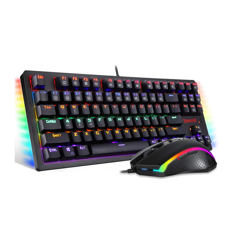 Redragon S113 Wired Mechanical Gaming Keyboard and Mouse Combo with RGB Backlight