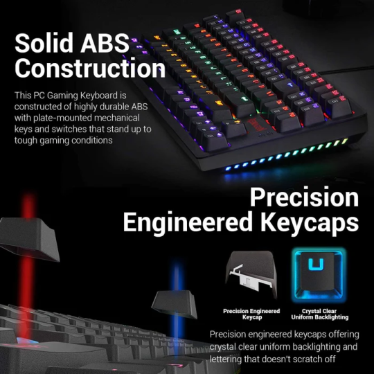 Redragon S113 Wired Mechanical Gaming Keyboard and Mouse Combo with RGB Backlight
