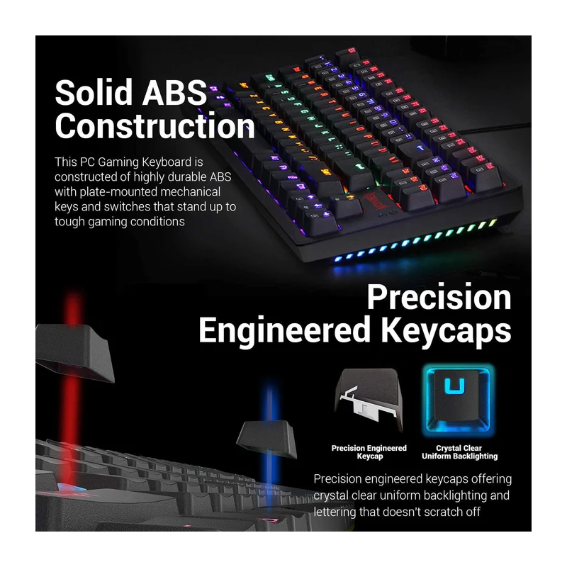 Redragon S113 Wired Mechanical Gaming Keyboard and Mouse Combo with RGB Backlight