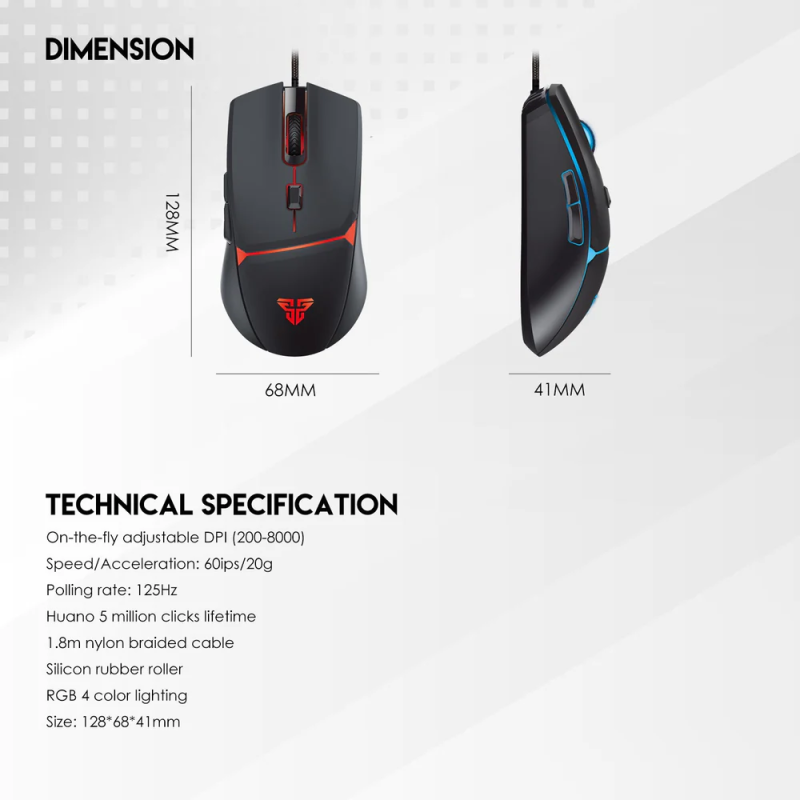 Fantech P51 Power Bundle – Gaming Keyboard & Mouse Combo with RGB